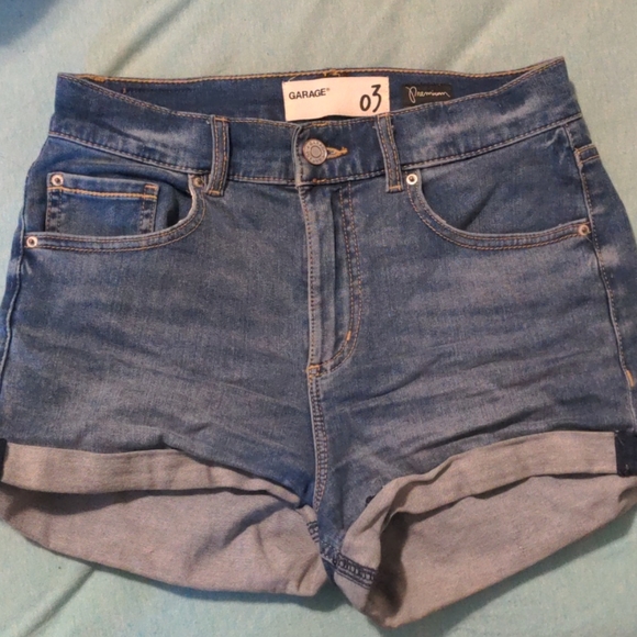 2 High Waisted Jeans Shorts - Picture 4 of 7